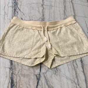 Roxy Cream Linen Women's Shorts